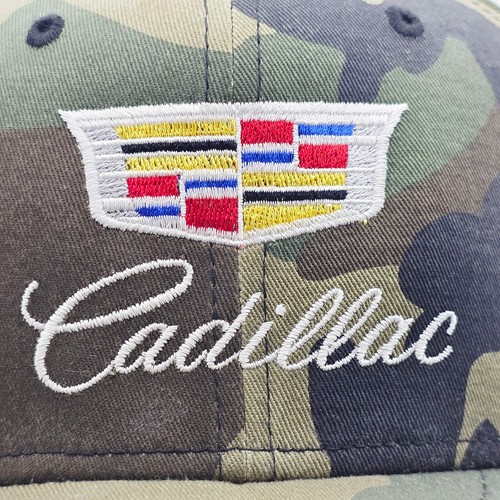 Cadillac New Era 59fifty 5950 Snap Back Camo Army Hat Embroidery Adjustable - Picture 2 of 7