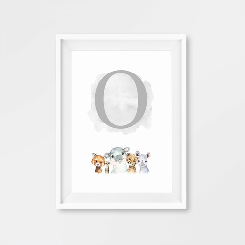 Personalised Safari Animal Nursery Prints Children's Posters Wall Art Pictures - Picture 25 of 36