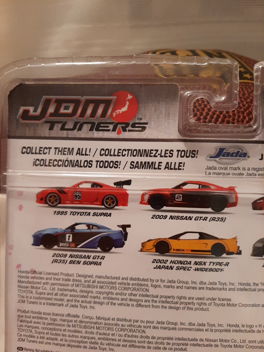 JADA Toys-JDM Tuners 2002 Honda NSX Type-R Japan (yellow) New In