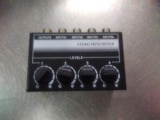 Stereo Mini Mixer 4 Channel Mini Audio Mixer Audio Stereo Passive Mixer For live
