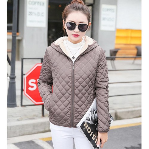 Warm Women Hooded Collar Coat Jacket 