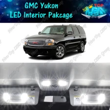 White LED Lights Interior Package Kit for 2000 - 2006 GMC Yukon Chevy Tahoe