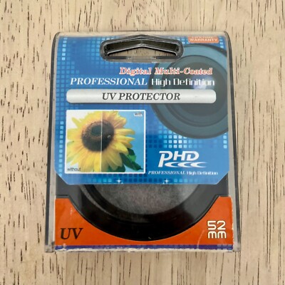 Digital Multicoated UV Protector Professional High Definition Filter 52 mm