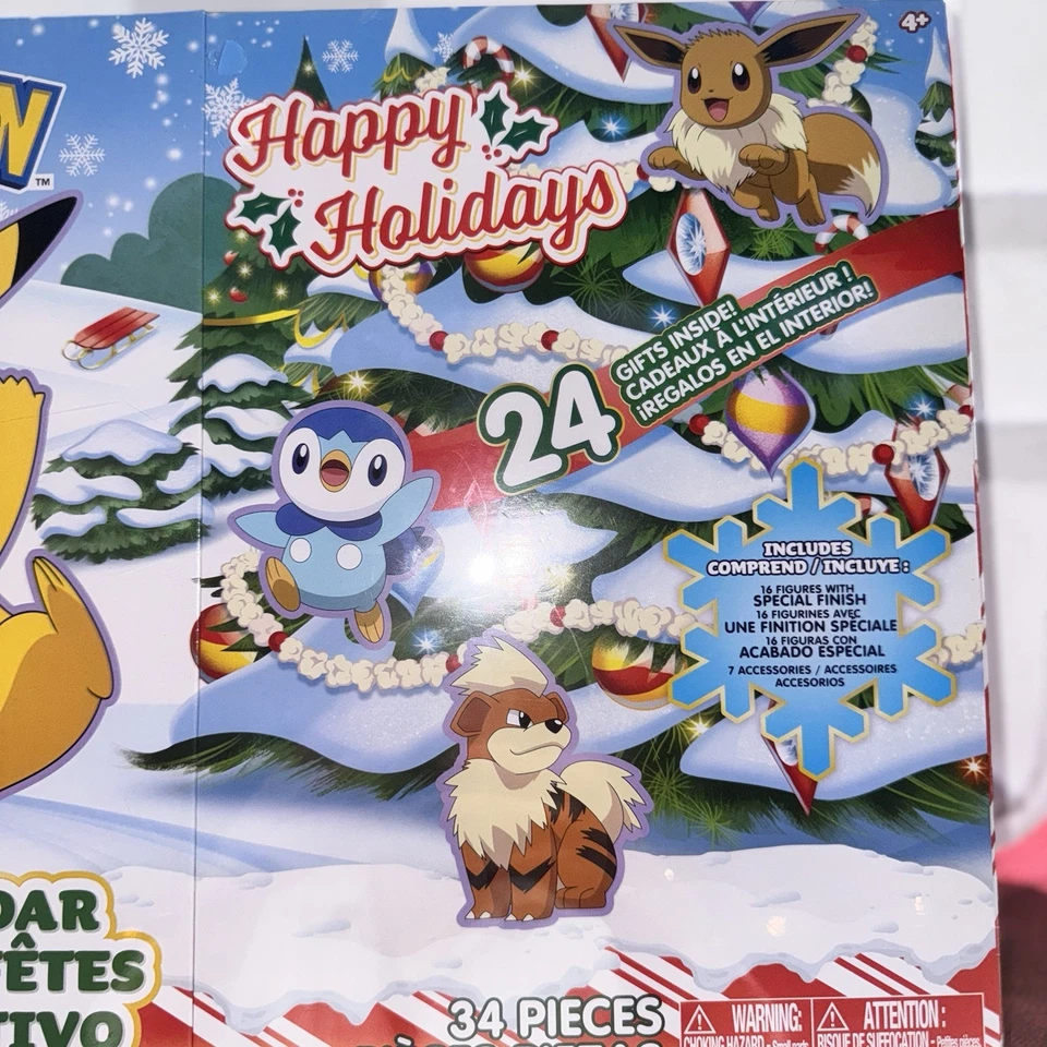 Pokemon Holiday Limited Edition Advent Calendar - Jazwares Exclusive NEW! - Image 2 of 3