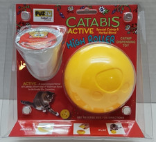 Catnip Dispensing Toy Catabis Active High Roller Cat Toy