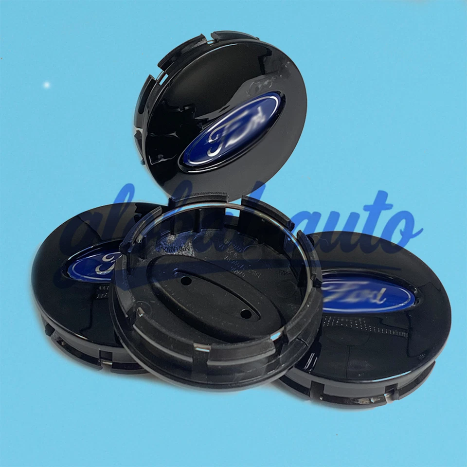 4x Wheel Center Caps Gloss Black For Flex Ranger Taurus Explorer - Image 2 of 4