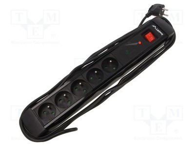 LANBERG SP1-05E-0500-BK Steckdosenleiste