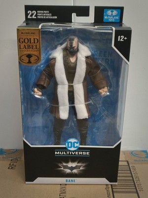 McFarlane DC Multiverse BANE TRENCH COAT Dark Knight Rises 7'' Gold Label Fig NIB