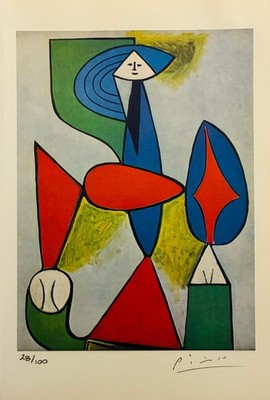 Pablo Picasso, 1958 Original signed Print, COA + appraisal for $3,500US