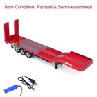 Price Slash 3Axle Semi Trailer Flatbed 1502 for 1/18 RC Tractor Truck HUINA 1501 — photo 4