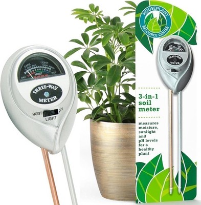 HOUSEPLANT RESOURCE CENTER 3-in-1 Soil Meter Optimize Plant Health with...