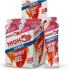 BBD 04/2026 - HIGH5 Energy Gel Electrolyte Raspberry 20 x 60g