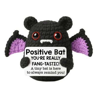 Crochet Bat Halloween Knit Animals Bat Shaped Cute Stuffed 