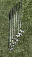 TaylorMade 200  Iron Set 7 Clubs Steel Regular Right-Handed Silver/Black 4-pw