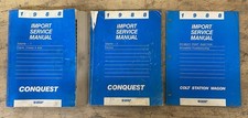 1988 Chrysler Conquest Import Service Manual Diagnostic Set Oem 3 Books 1988 Chrysler Conquest Import Service Manual Diagnostic Set Oem 3 Books
