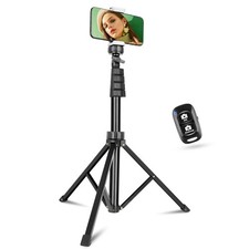 67 Inch Extendable Phone Tripod Stand Camera Holder Wireless Remote Aluminum