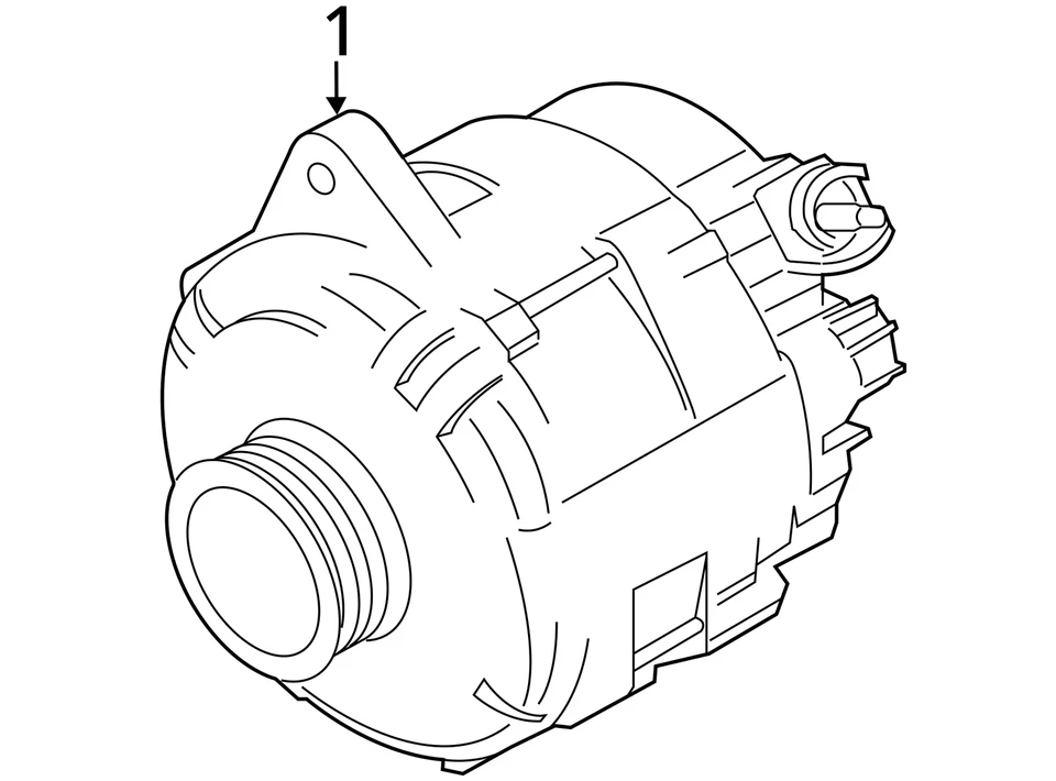 Ford Transit-150 2015 alternador generador conjunto de carga motor fabricante original FJ071 Foto 4 de 4