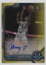 2021-22 Bowman U Chrome Prospect Gold Refractor 47/50 Johnny Davis Auto 17hx