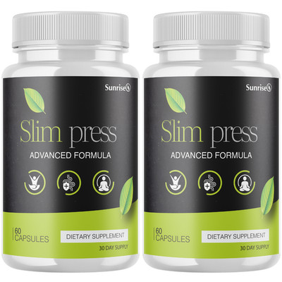 Slim Press Weight Loss Management Support, (2 Pack) Official Fat Loss Formula