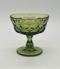 Vintage Noritake Perspective Avocado Green Champagne/Tall Sherbet Glasses 6 oz.