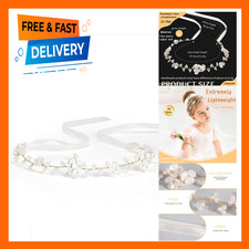 Flower Girl Hair Accessory Pearl Headpiece for Girls Women Wedding Birthday