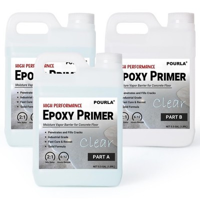 Epoxy Primer for Concrete Floors Moisture Barrier Garage Floor Sealer Coating