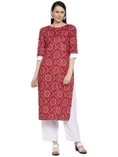 GoSriKi Women's Cotton Kurta