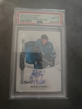 2020-21 SP Authentic Future Watch Inscriptions 39/50 Maxim Letunov. PSA 10 Pop 1