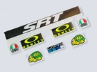 Rossi 2019 - 2021  Helmet Visor Decals/Stickers Fluro Yellow Moto GP Sticker Set