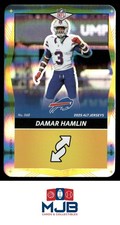2025 UNO Elite Alt Jerseys Edition - Yellow Foil Damar Hamlin #068 Buffalo Bills