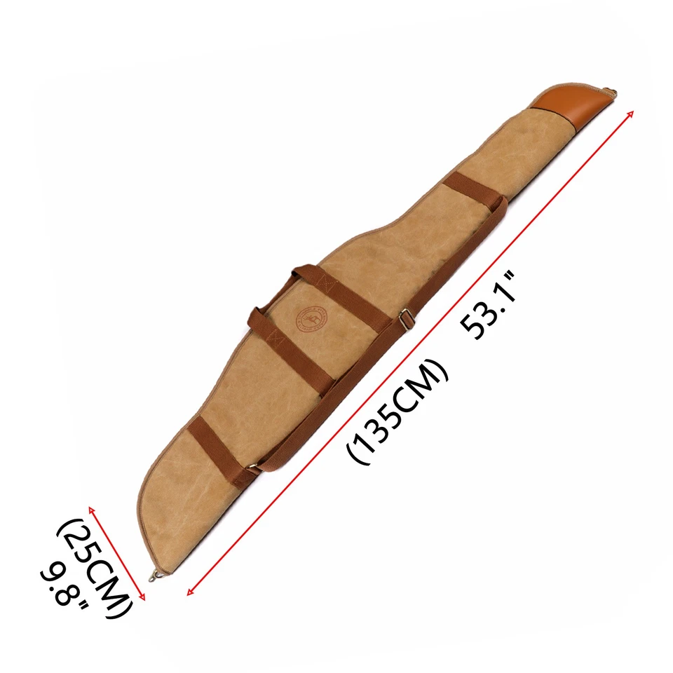 Estuche de lona para rifle TOURBON mira acolchada bolsa para rifle caza cremallera deslizamiento Foto 2 de 4