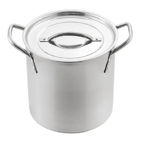 Mcsunley 6018282 11 in. 16 qt. Stainless Steel Stock Pot, Silver