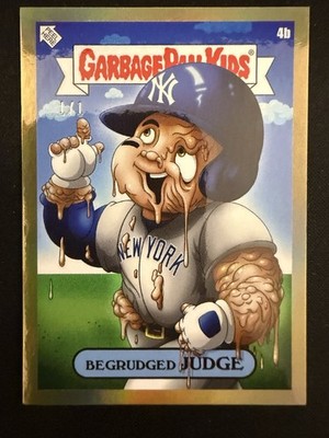 Aaron Judge Superfractor 1/1 2022 Topps GPK X MLB Begrudged Garbage Pail Bowman