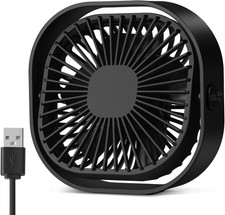 Mini Bedside Fan, USB Desktop Fans with 3 Speeds Strong Airflow,Small Desk Power