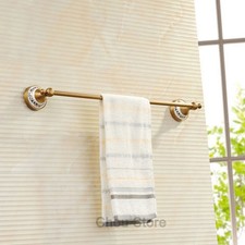 Antique Brass Single Towel Bar Wall Mount Ceramic Porcelain Bathroom Rack Holder
