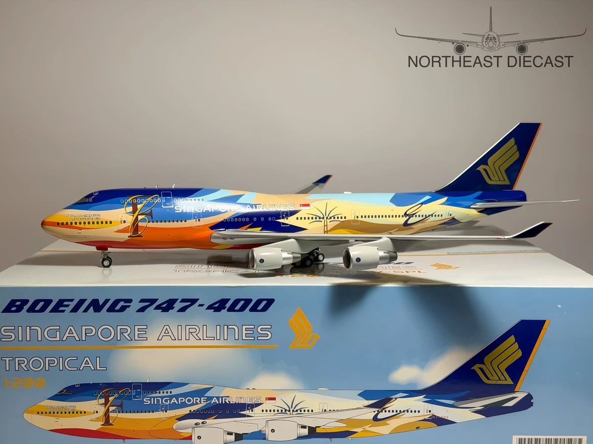 【レア】インフライト 1/200 シンガポール航空 747-400 1000号機 レア】インフライト 1/200 シンガポール航空 747-400 1000号機 レア