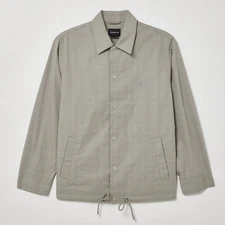 Urban Outfitters Standard Cloth Ripstop Coach Light Grey Coat Jacket Size Small