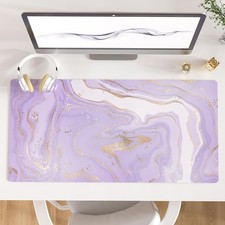 Large Mouse Pad, PU Leather Waterproof Desk Mat, Computer Gaming Mouse Pad, X...