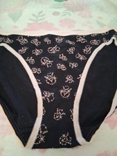 Vintage Victoria's Secret Cotton Blend Signature Logo Trim Hi Cut Brief M New