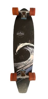 Vintage KRYPTONICS Longboard Skateboard 9”X 36” Surf Wave Themed