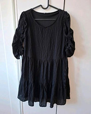 Sinsay Damen Kleid Schwarz Gr. M kurz A-Linie...