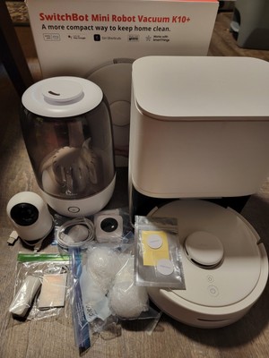 SwitchBot Robot Vacuum, Indoor Cameras, Humidifier, Light Bulbs, and Accessories