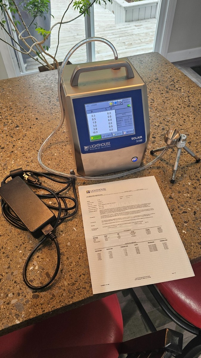 CALIBRATED - Lighthouse Solair 3100 Airborne Particle Counter w