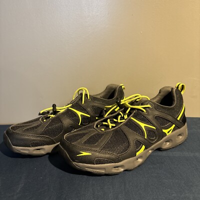 Speedo Men's Hydro Comfort 10749 Water Shoes Black Neon Green Bungee  SIZE