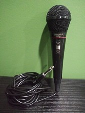 Tested Philips Microphone Ph62080 Dynamic Cable Karaoke Music 3.5 Mm Jack