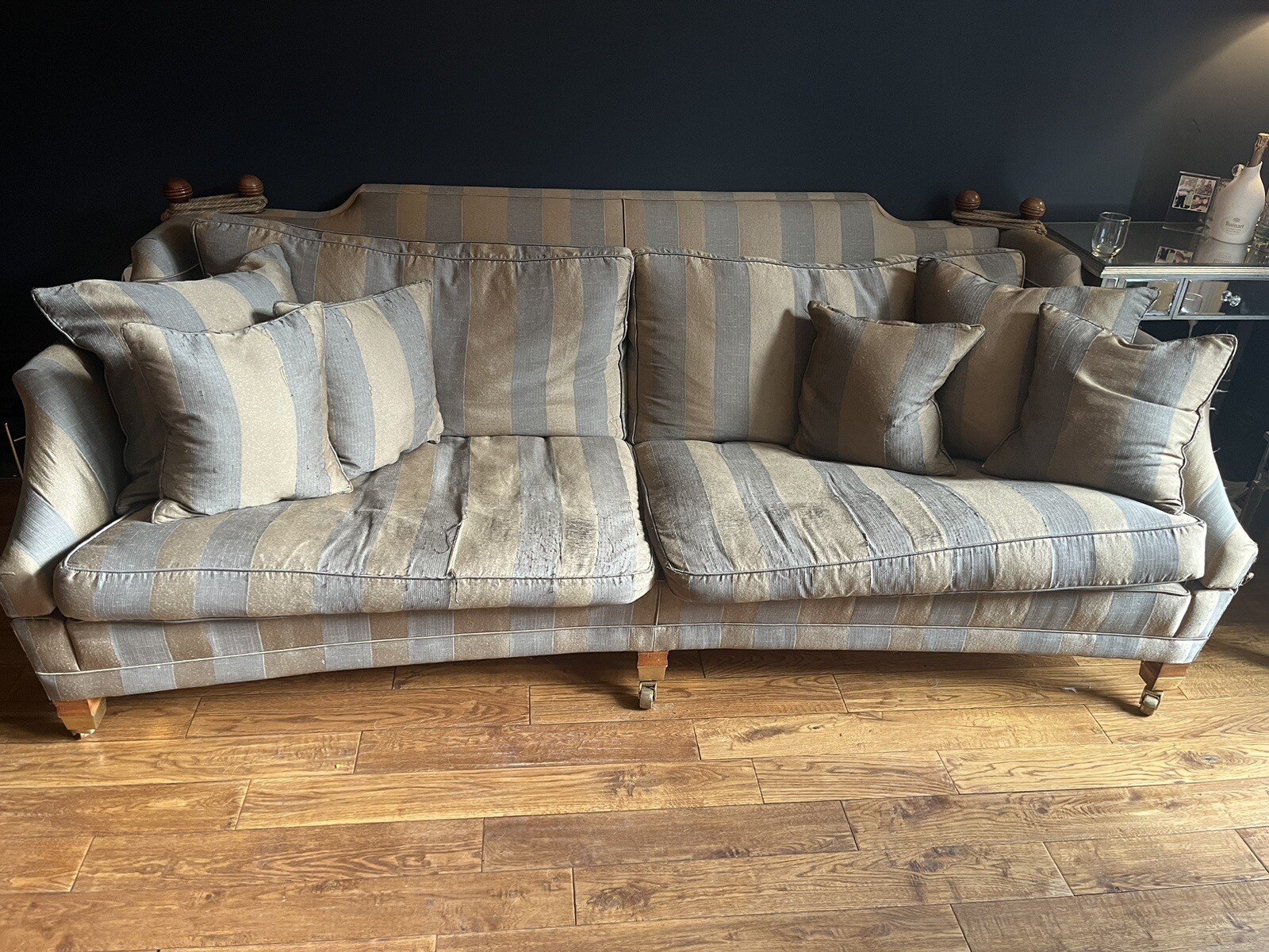 Duresta Hornblower 4 Seater Sofa Pair And Footstool eBay
