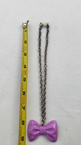 Gymboree Niñas Collar Elegante Dije Lúdico Arco Púrpura 3 4 5 6 7 8 10 - Imagen 2 de 3