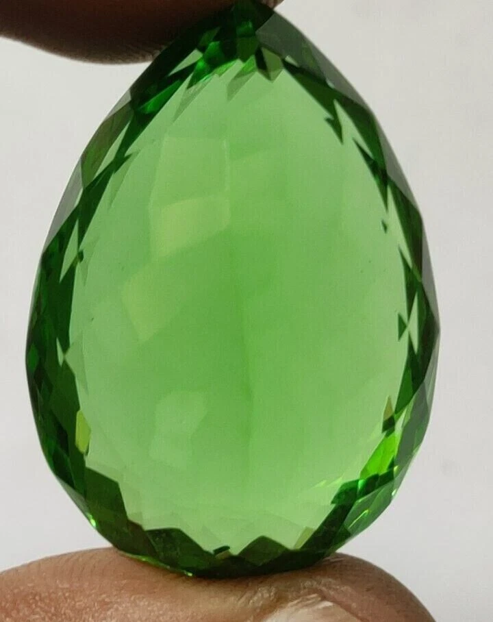 75.45 Ct. Green Peridot Pear Cut Faceted AAA+ Loose Gemstone for Ring & Pendant - Image 4 of 4