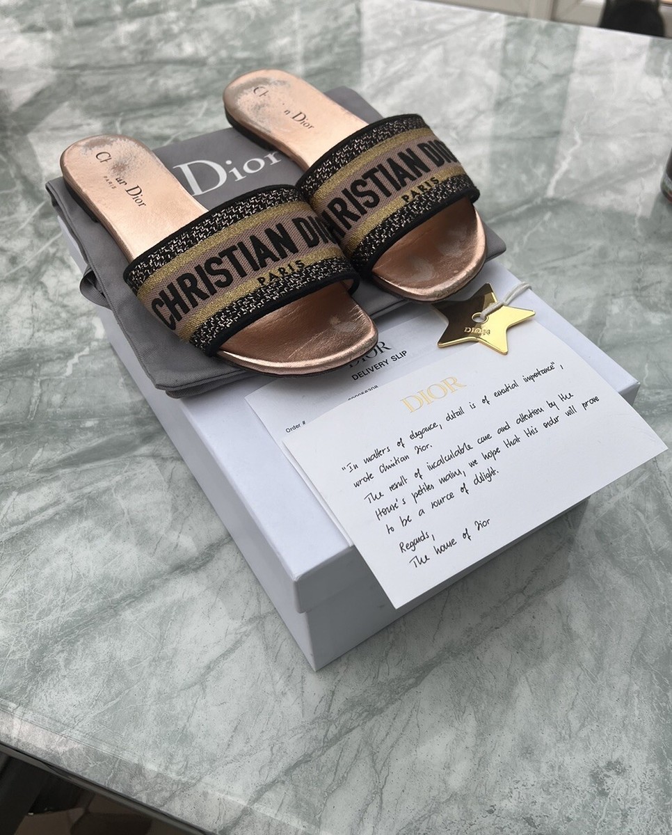 CHRISTIAN DIOR Dway ヒールスライド Christian Dior Dway Sliders Uk 5 | eBay UK