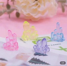 6pcs Multicolored Crystals Gems For Croc Charms Shoe Jewelry Glow In The Dark